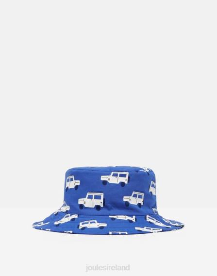 Accessories IE Joules Babies Brit Printed Sun Hat SMALL BLUE TRUCKS JVVL432