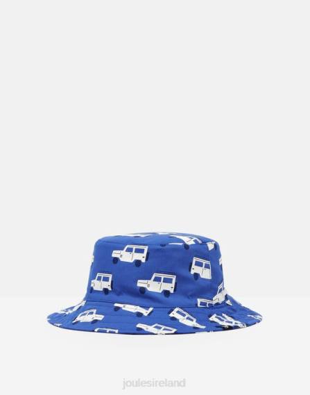 Accessories IE Joules Babies Brit Printed Sun Hat SMALL BLUE TRUCKS JVVL432
