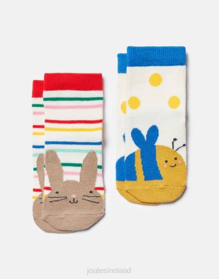 Accessories IE Joules Babies Neat Feet 2 Pack Of Socks BUNNY BEE JVVL398
