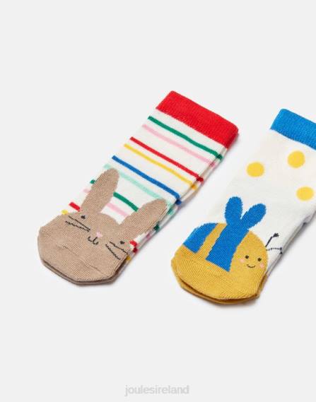 Accessories IE Joules Babies Neat Feet 2 Pack Of Socks BUNNY BEE JVVL398