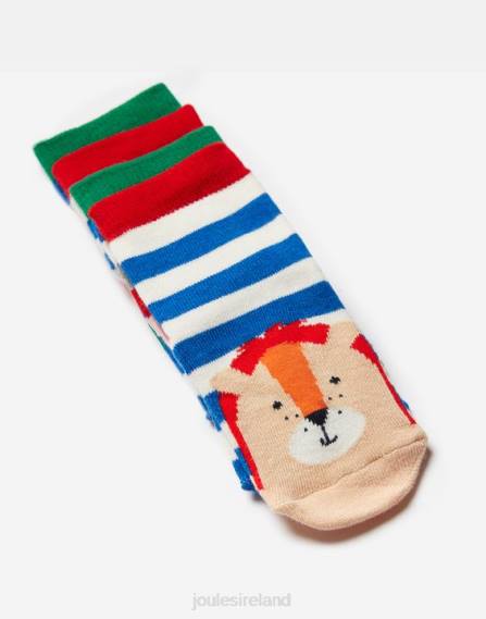 Accessories IE Joules Babies Neat Feet Socks 2 Pack CROC LION JVVL402