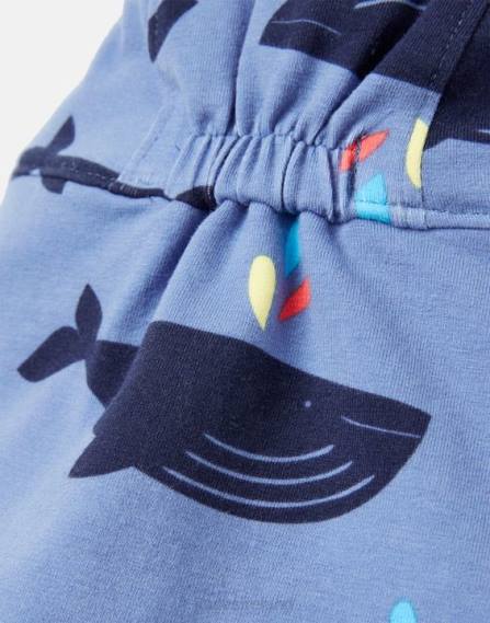 Accessories IE Joules Babies Sonny Neck Protector Jersey Hat 0-4 Years BLUE WHALE JVVL397