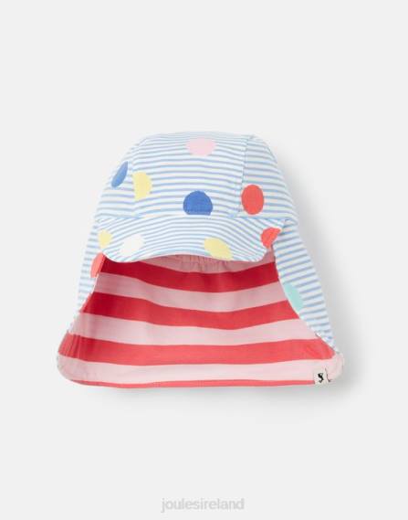 Accessories IE Joules Babies Sonny Neck Protector Jersey Hat 0-4 Years MULTI SPOT JVVL399