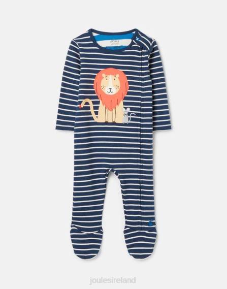Accessories IE Joules Babies Zippy Organically Grown Cotton Onesie 0-9 Months NAVY LION JVVL430