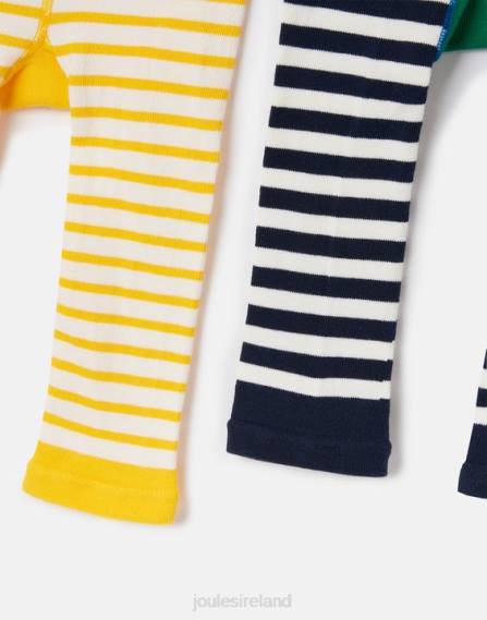 Apparel IE Joules Babies Lively 2 Pack Character Leggings COW CHICK JVVL423