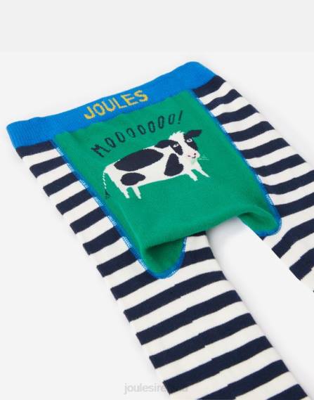 Apparel IE Joules Babies Lively 2 Pack Character Leggings COW CHICK JVVL423