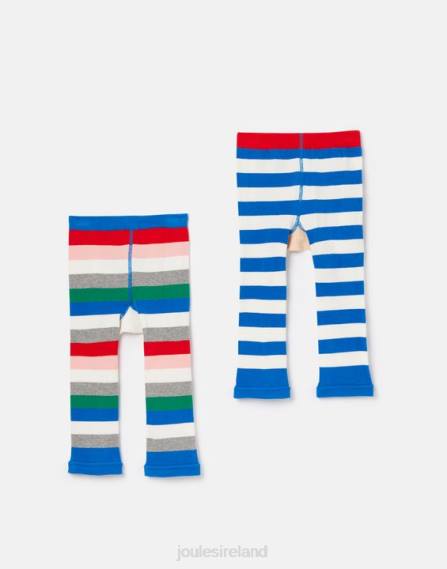 Apparel IE Joules Babies Lively 2 Pack Character Leggings CROCODILE LION JVVL408