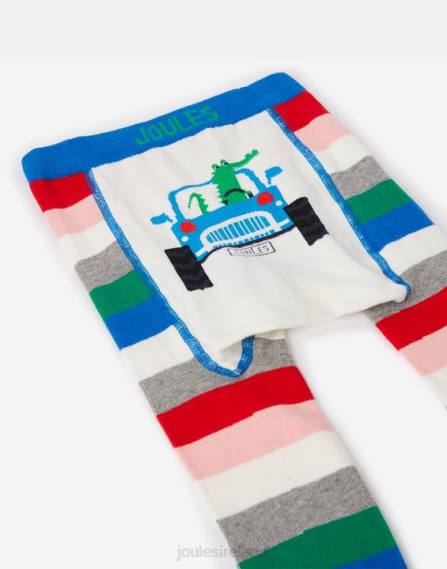 Apparel IE Joules Babies Lively 2 Pack Character Leggings CROCODILE LION JVVL408