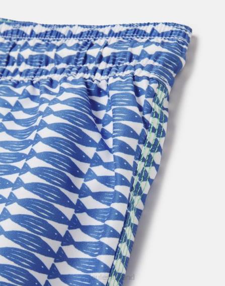 Apparel IE Joules Babies Ocean Printed Swimming Shorts 2-12 Years BLUE FISH JVVL356