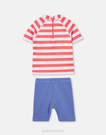 Apparel IE Joules Babies Diver Set Artwork Rash Vest Set 0-3 Years ORANGE OCTOPUS STRIPE JVVL434