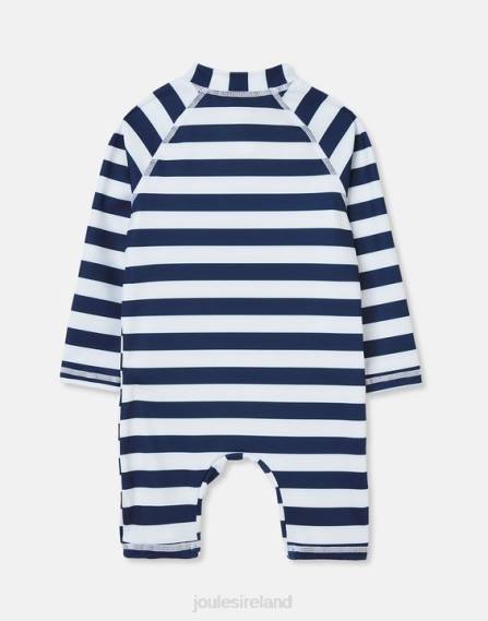 Apparel IE Joules Babies Sun Artwork Rash Suit 0-3 Years NAVY STRIPE CRABS JVVL431