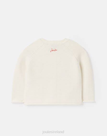 Apparel IE Joules Babies Betsie Embroidered Cardigan 0-3 Years CREAM LADYBIRD JVVL395
