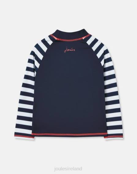 Apparel IE Joules Babies Chase Long Sleeve Rash Guard NAVY WAVE RIDER JVVL365