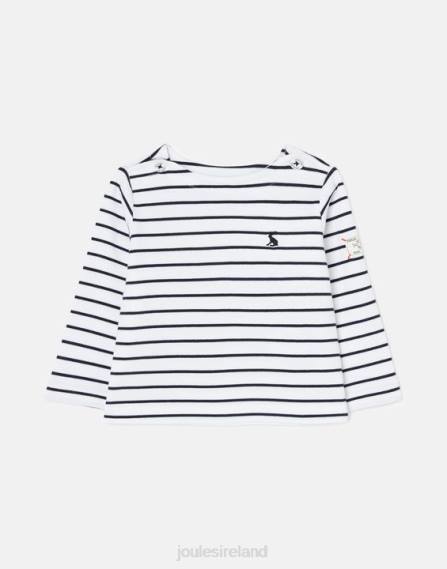 Apparel IE Joules Babies Harbour Stripe Long Sleeve T-Shirt 0 - 3 Years NAVY STRIPE JVVL415