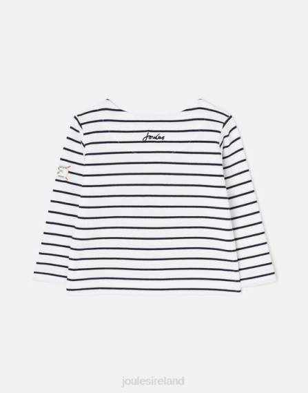 Apparel IE Joules Babies Harbour Stripe Long Sleeve T-Shirt 0 - 3 Years NAVY STRIPE JVVL415