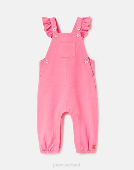 Apparel IE Joules Babies Maybridge Dungarees 0-3 Years AURORA PINK JVVL404