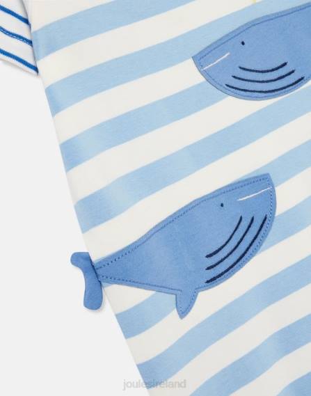 Apparel IE Joules Babies Patch Artwork Romper 0-24 months BLUWHALES JVVL425