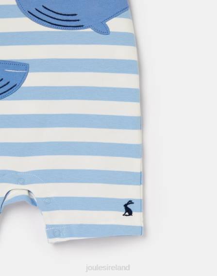 Apparel IE Joules Babies Patch Artwork Romper 0-24 months BLUWHALES JVVL425