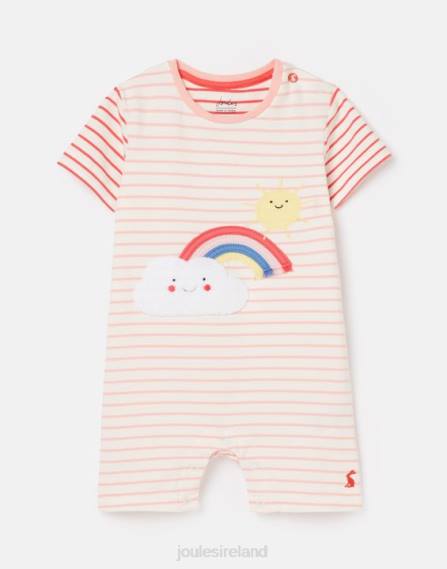 Apparel IE Joules Babies Patch Artwork Romper 0-24 months PNKWEATHR JVVL403