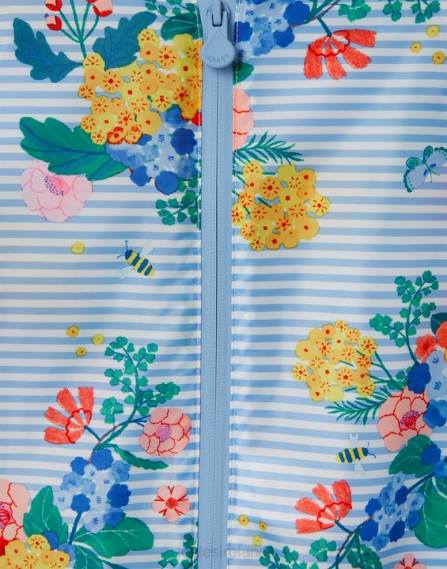 Apparel IE Joules Babies Puddle Waterproof Suit 3 Months-3 Years BLUE STRIPE FLORAL JVVL414