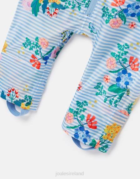 Apparel IE Joules Babies Puddle Waterproof Suit 3 Months-3 Years BLUE STRIPE FLORAL JVVL414