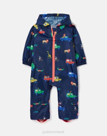 Apparel IE Joules Babies Puddle Waterproof Suit 3 Months-3 Years NAVY SAFARI JVVL440