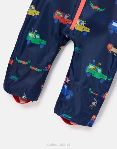 Apparel IE Joules Babies Puddle Waterproof Suit 3 Months-3 Years NAVY SAFARI JVVL440