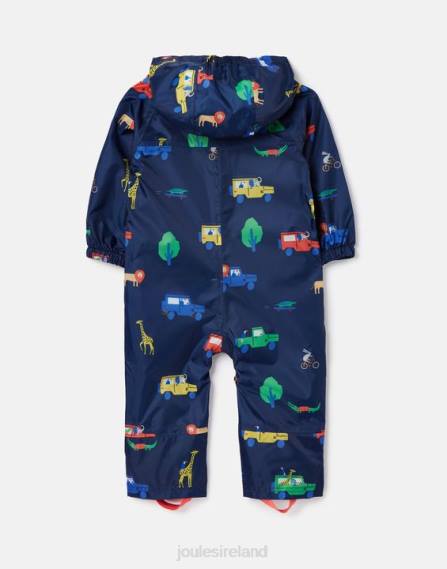 Apparel IE Joules Babies Puddle Waterproof Suit 3 Months-3 Years NAVY SAFARI JVVL440