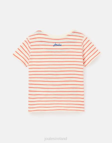 Apparel IE Joules Babies Tate Artwork T-Shirt 0-3 Years RED STRIPE TRUCK JVVL401