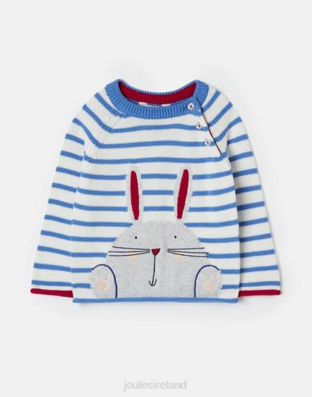 Apparel IE Joules Babies Winnie Intarsia Sweater 0-3 Years BUNNY STRIPE JVVL411