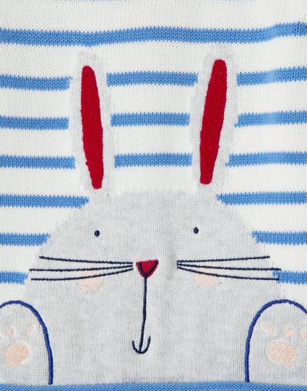 Apparel IE Joules Babies Winnie Intarsia Sweater 0-3 Years BUNNY STRIPE JVVL411