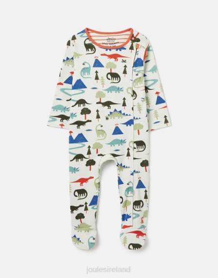 Apparel IE Joules Babies Zippy Organically Grown Cotton Onesie 0-9 Months DINO JVVL429