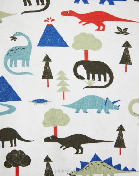 Apparel IE Joules Babies Zippy Organically Grown Cotton Onesie 0-9 Months DINO JVVL429