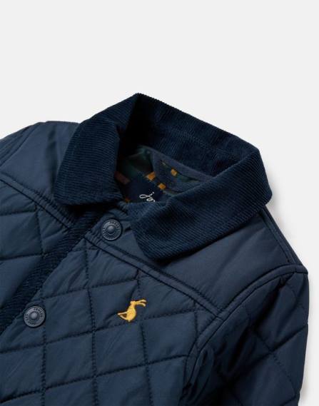 Apparel IE Joules Boys Milford Quilted Jacket Up To 3 Months- 3 Years FRENCH NAVY JVVL437