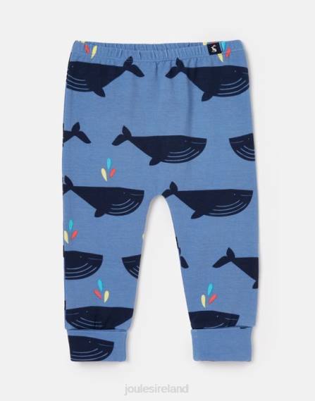 Apparel IE Joules Boys Payton Organically Grown Cotton Legging 0-3 Years BLUEWHALE JVVL396