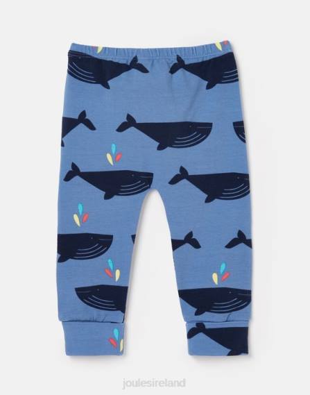 Apparel IE Joules Boys Payton Organically Grown Cotton Legging 0-3 Years BLUEWHALE JVVL396