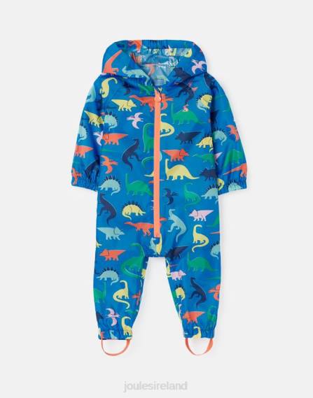 Apparel IE Joules Boys Puddle Waterproof Recycled Puddlesuit 1-3 Years DINO BLUE JVVL439