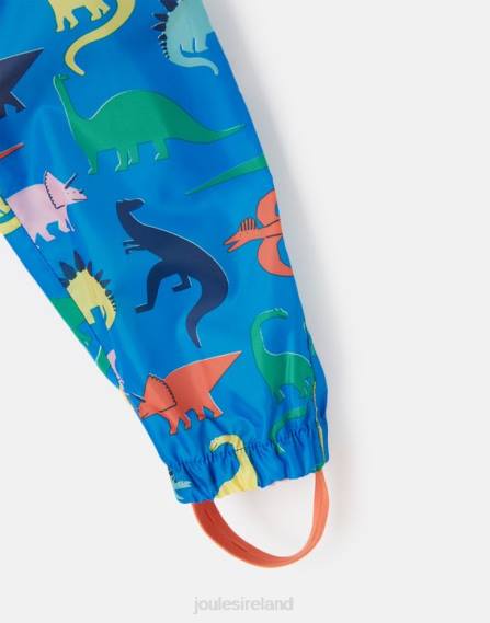 Apparel IE Joules Boys Puddle Waterproof Recycled Puddlesuit 1-3 Years DINO BLUE JVVL439
