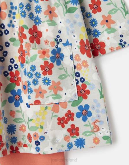 Apparel IE Joules Girls Christina Dress And Legging Set 0-3 Years BUNNY GREY JVVL418