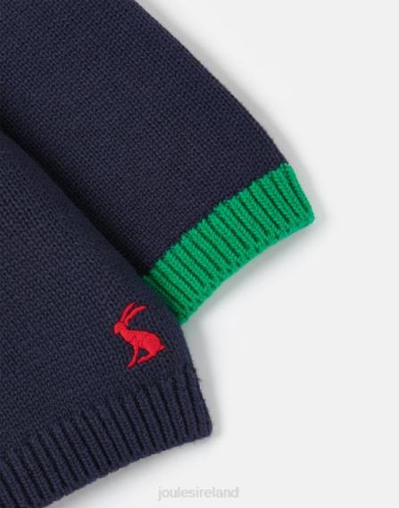 Apparel IE Joules Girls Cracking Intarsia Knitted Sweater 0-24 Months NAVY REINDEER JVVL413