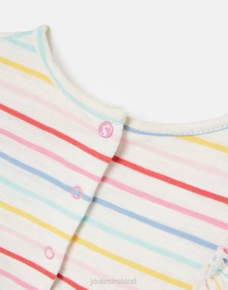 Apparel IE Joules Girls Iola Long Sleeved Tiered Dress 0-3 Years MULTI STRIPE JVVL421