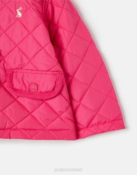 Apparel IE Joules Girls Mabel Quilted Coat 0-3 Years BRIGHT PINK JVVL392