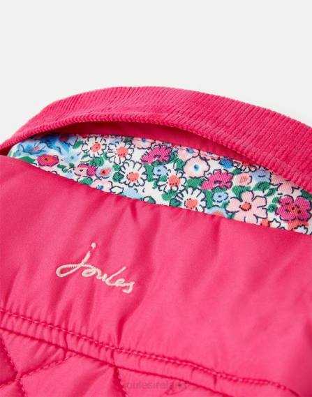 Apparel IE Joules Girls Mabel Quilted Coat 0-3 Years BRIGHT PINK JVVL392