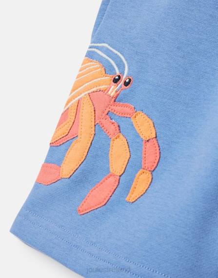 Apparel IE Joules Boys Hamden Novelty Sweat Shorts 2-8 Years LIGHT BLUE CRABS JVVL352