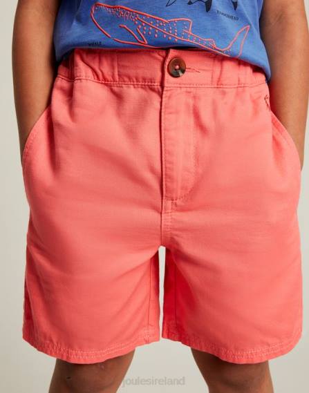 Apparel IE Joules Boys Jake Shorts 2-12 Years SOFT CORAL JVVL384