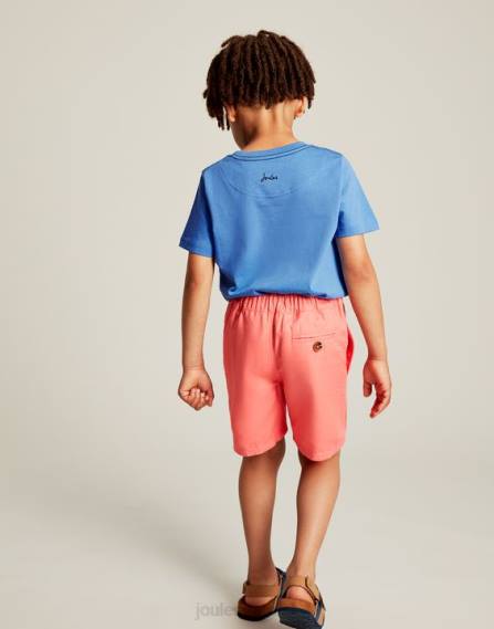 Apparel IE Joules Boys Jake Shorts 2-12 Years SOFT CORAL JVVL384