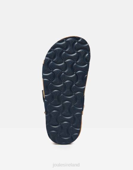 Footwear IE Joules Boys Toby Velcro Strap Sandals TAN NAVY JVVL389