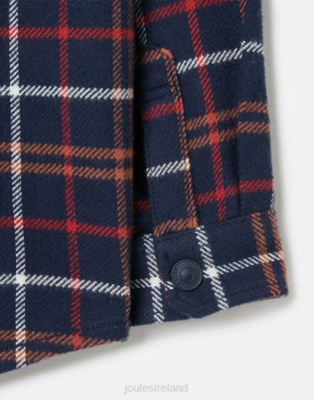 Apparel IE Joules Boys Aiden Shacket 2-12 years NAVY MULTI CHECK JVVL366