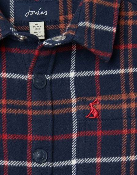 Apparel IE Joules Boys Aiden Shacket 2-12 years NAVY MULTI CHECK JVVL366