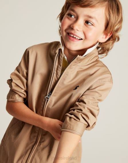 Apparel IE Joules Boys Harrington Jacket 2-12 Years LIGHT BROWN JVVL336